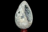 Crystal Filled Celestine (Celestite) Egg Geode - Madagascar #119365-2